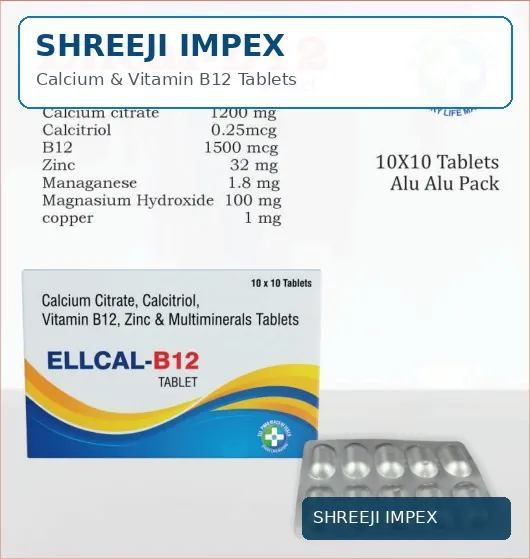 Calcium & Vitamin B12 Tablets