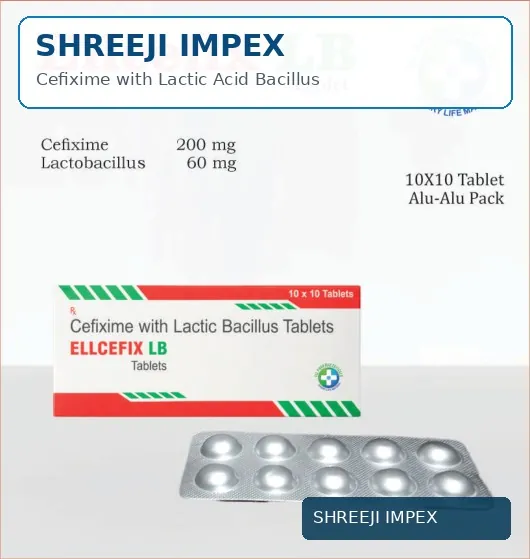 Cefixime with Lactic Acid Bacillus